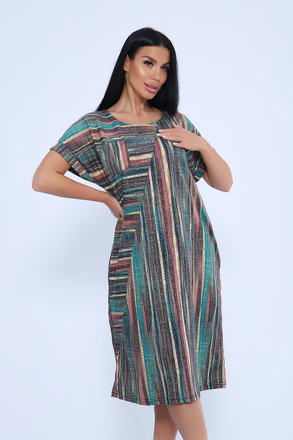 Натали Платье 581053 24223 коричневый