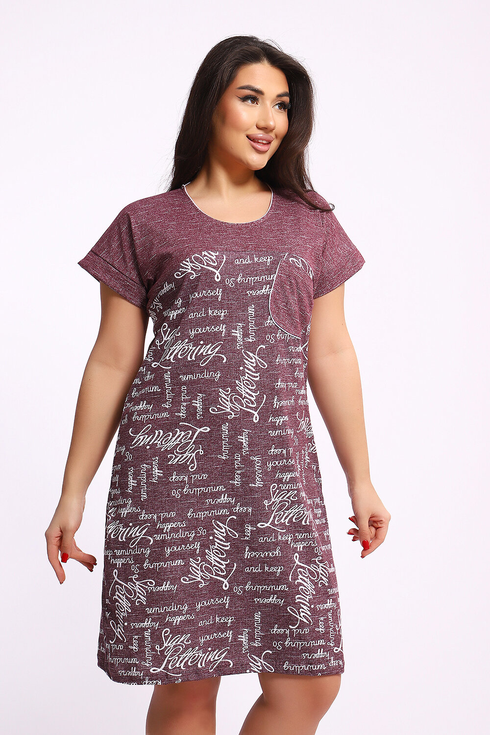 Натали Туника 581071 Туника Касатка бордовый