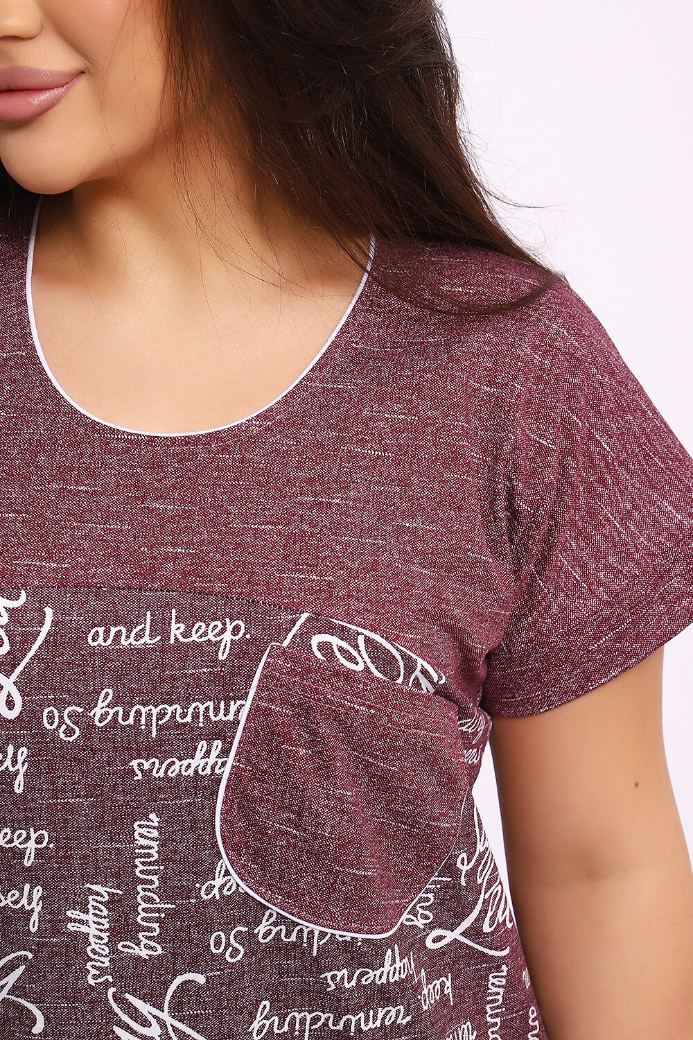 Натали Туника 581071 Туника Касатка бордовый