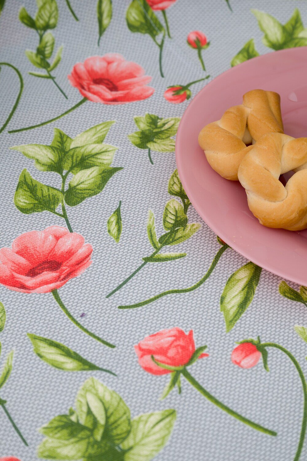 Натали Скатерть 581089 Скатерть Маки серый