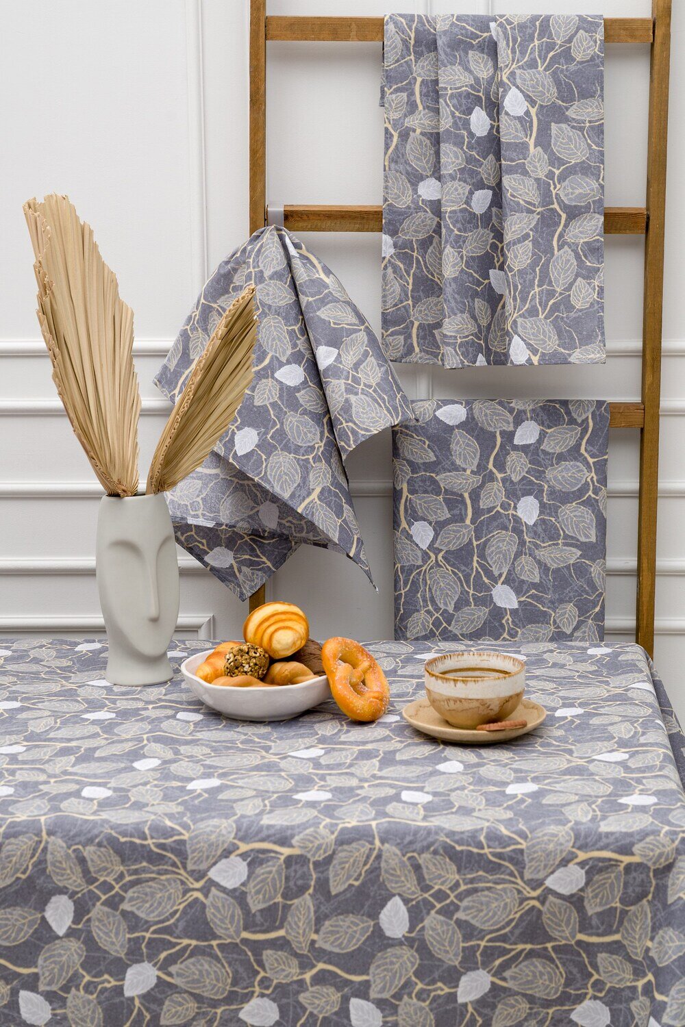 Натали Скатерть 581097 Скатерть Серенада темно-серый