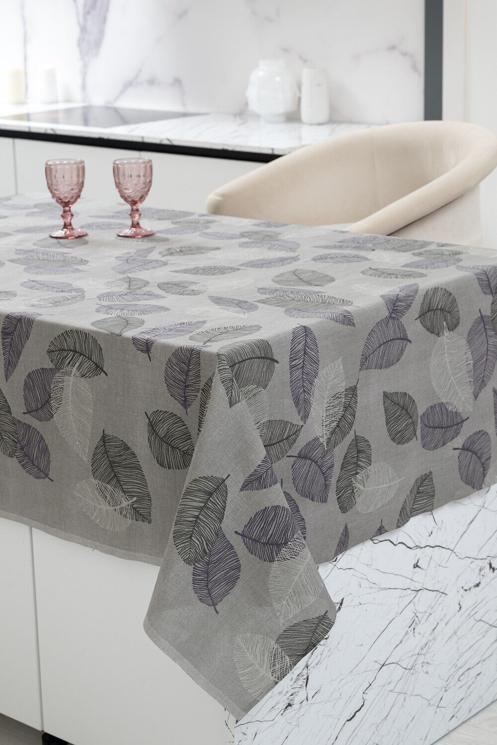 Натали Скатерть 581104 Скатерть Блоссом серый