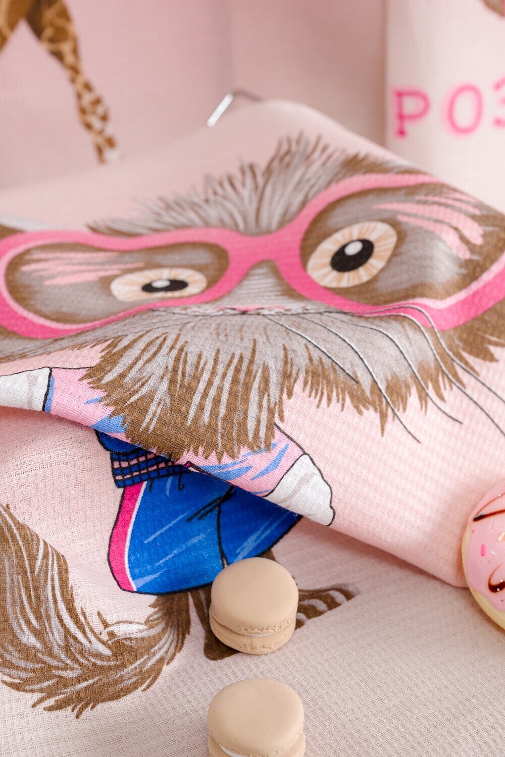 Натали Полотенце 581106 Набор полотенец для кухни Розовый кот розовый