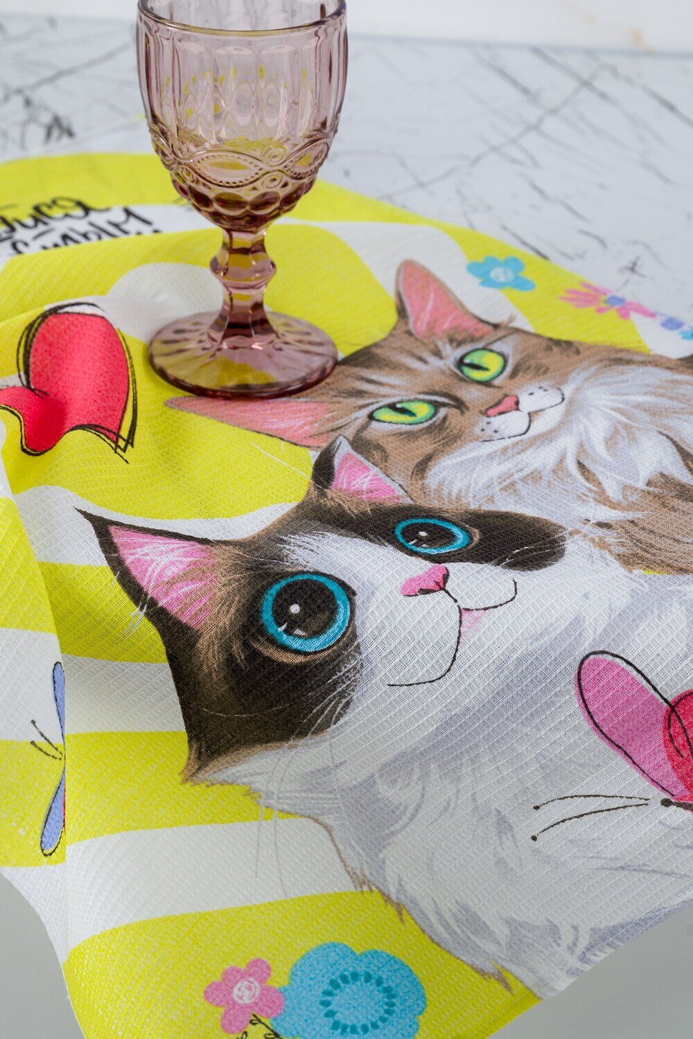 Натали Полотенце 581107 Набор кухонных полотенец Кис Кис мультицвет