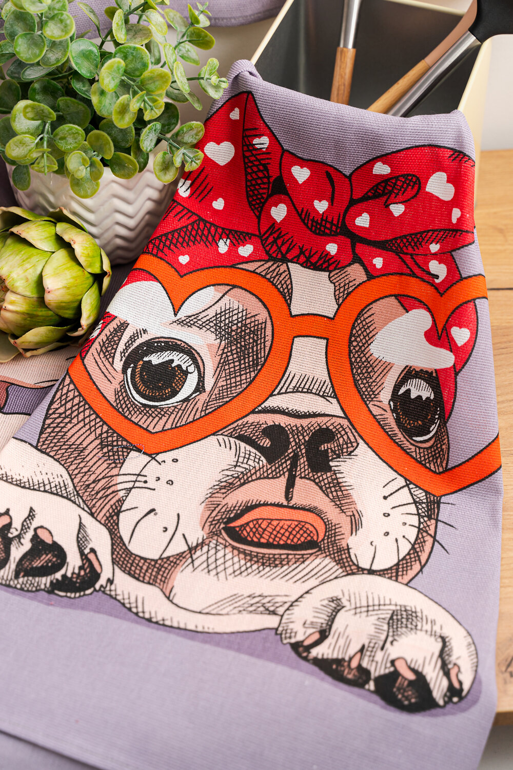 Натали Полотенце 581109 Набор полотенец Пёсели серый