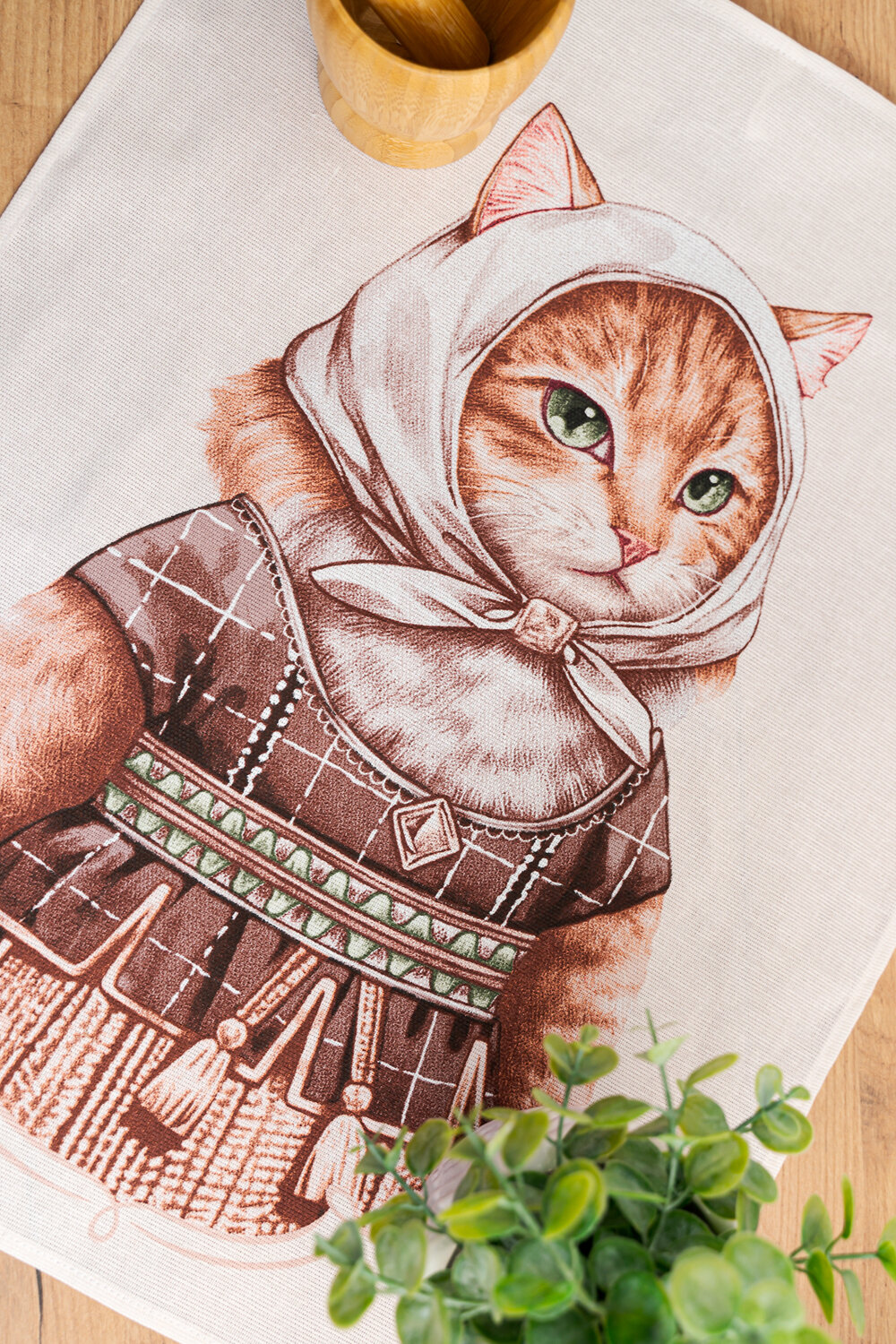 Натали Полотенце 581110 Набор кухонных полотенец Матильда красный