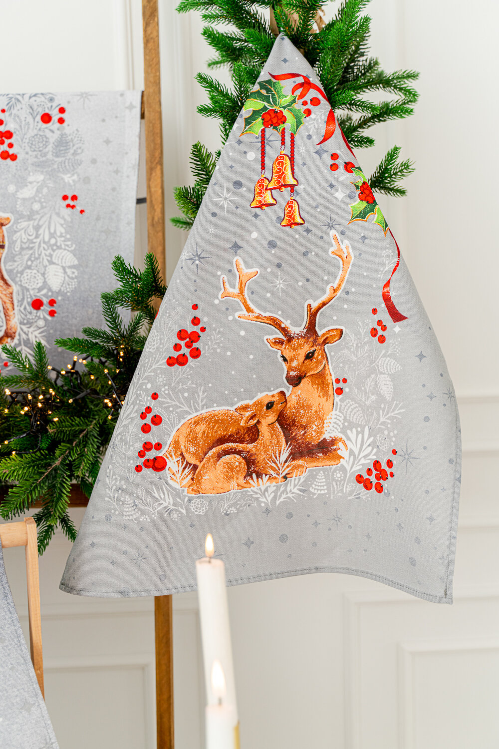 Натали Полотенце 581111 Полотенце кухонное Полярная звезда серый