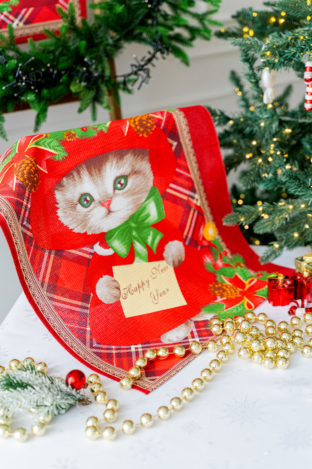 Натали Полотенце 581116 Полотенце кухонное Новогодние открытки в ассортименте