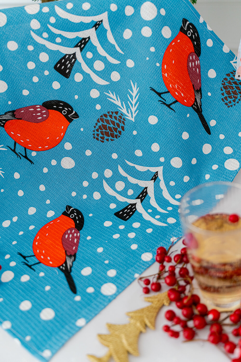 Натали Полотенце 581118 Полотенце кухонное Ягодный сорбет голубой