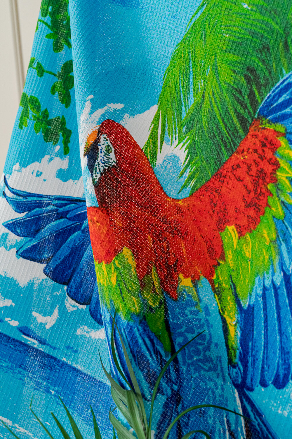 Натали Полотенце 581124 Полотенце банное Попугаи синий