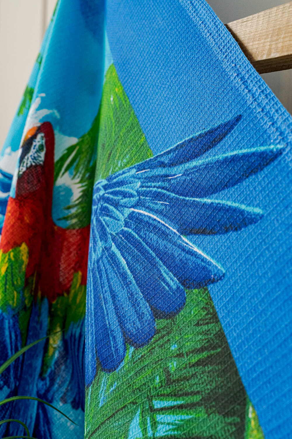 Натали Полотенце 581124 Полотенце банное Попугаи синий