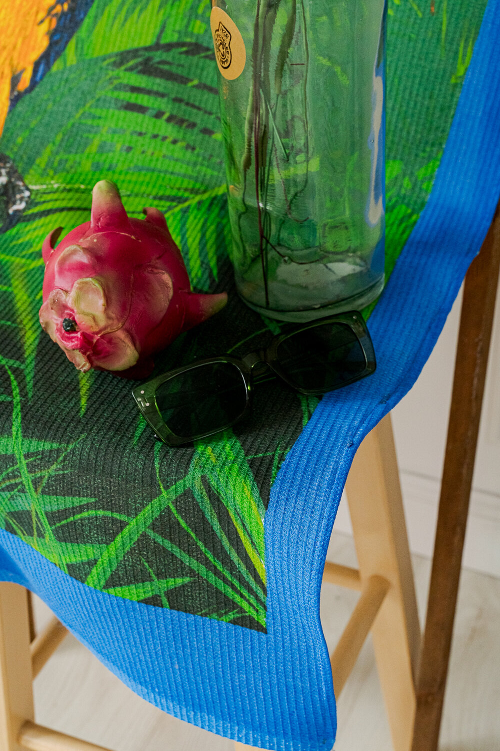 Натали Полотенце 581124 Полотенце банное Попугаи синий