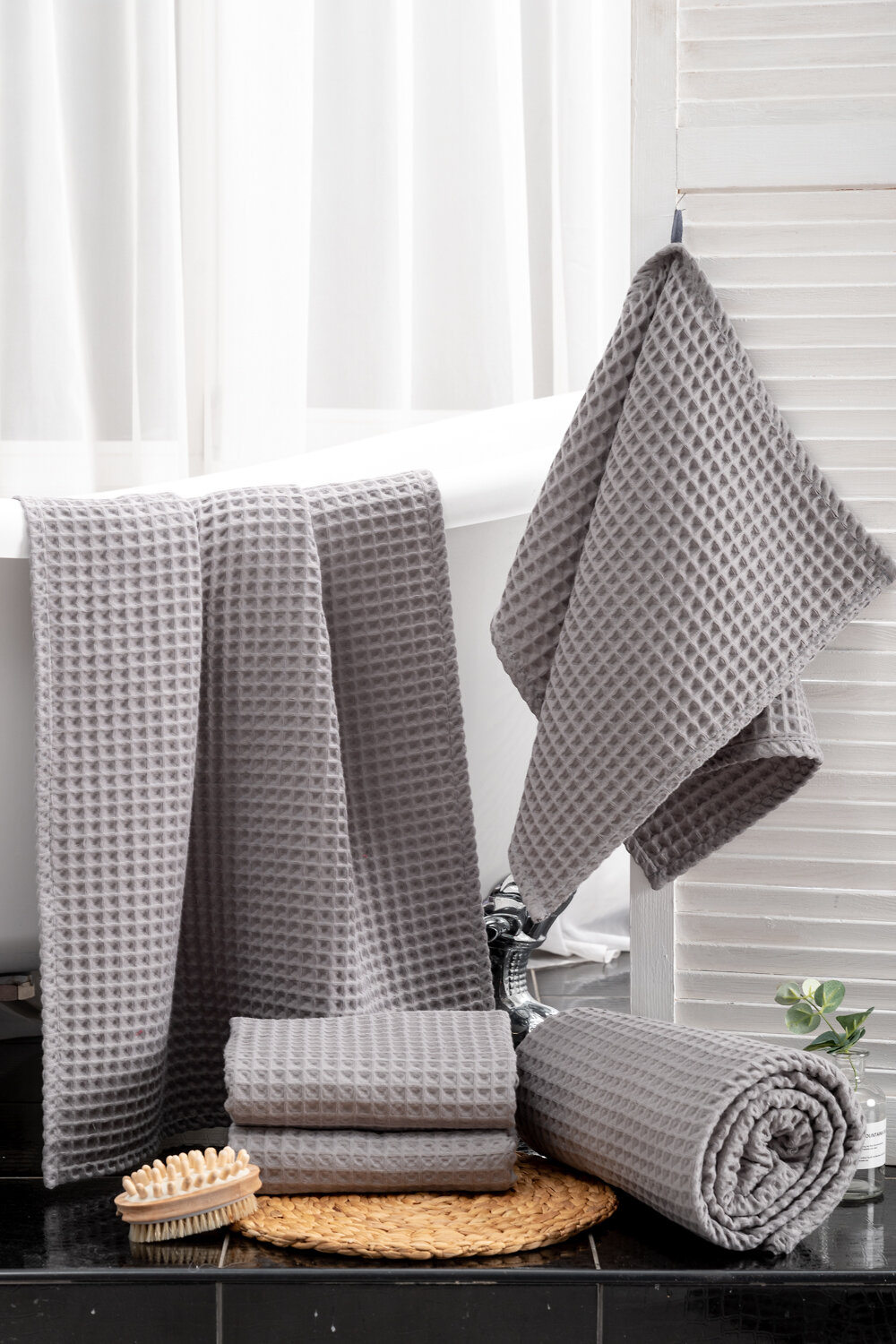 Натали Полотенце 581138 Полотенце для ванной Бохо темно-серый