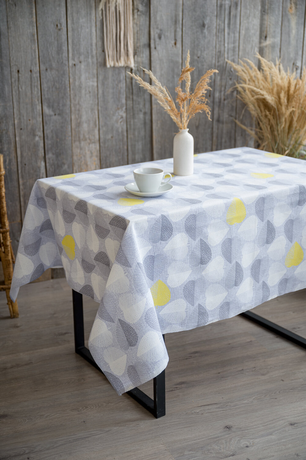 Натали Скатерть 581143 Скатерть Клинт серый
