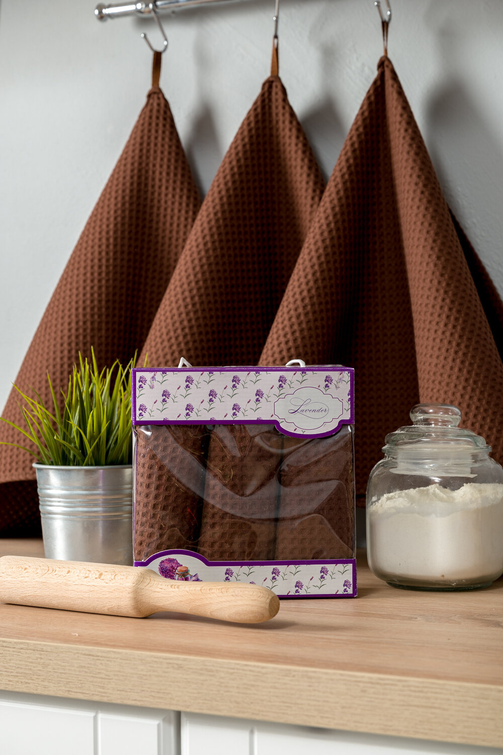 Натали Полотенце 581147 Набор полотенец Элегант в подарочной упаковке шоколад