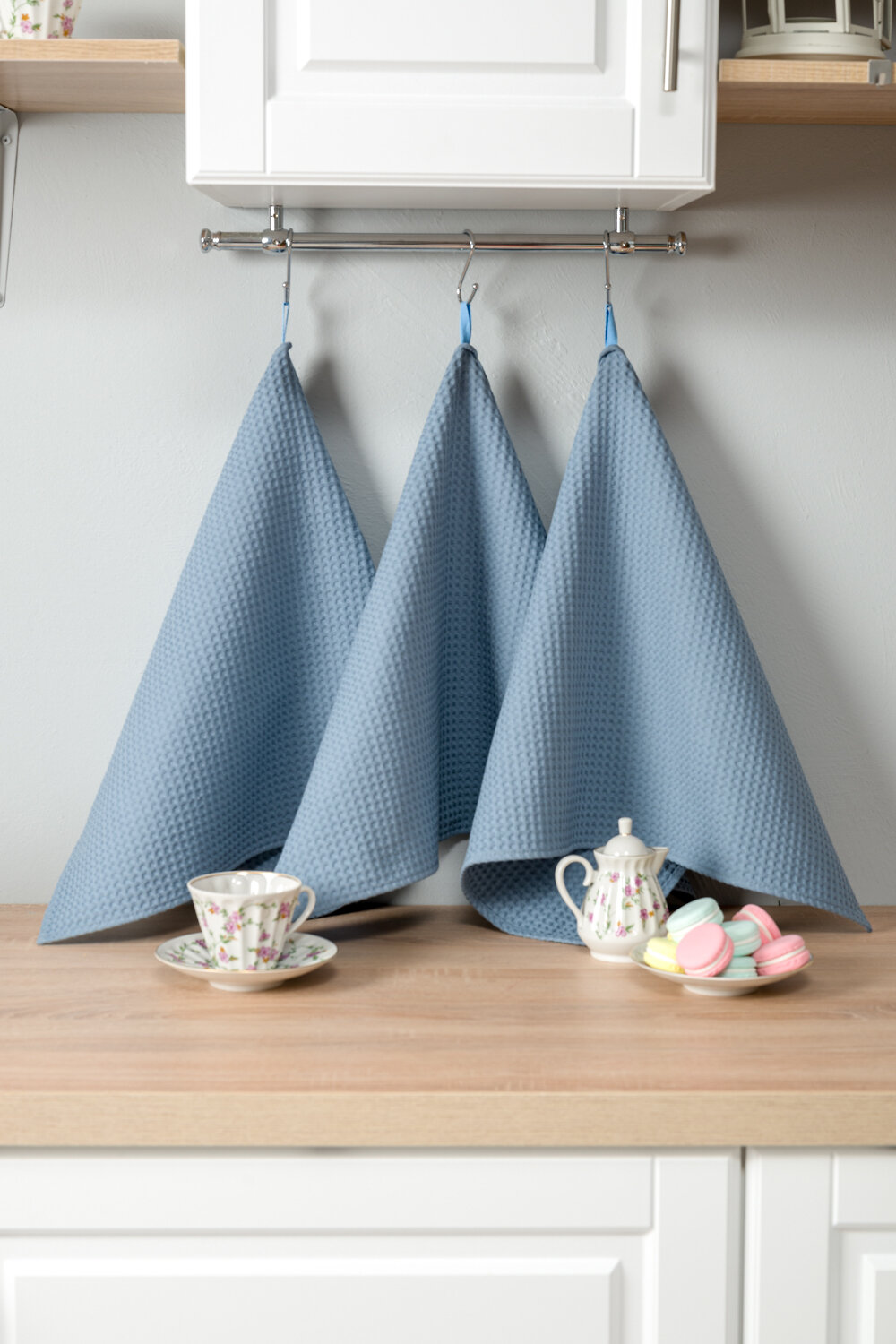 Натали Полотенце 581148 Набор полотенец Элегант в подарочной упаковке серо-голубой