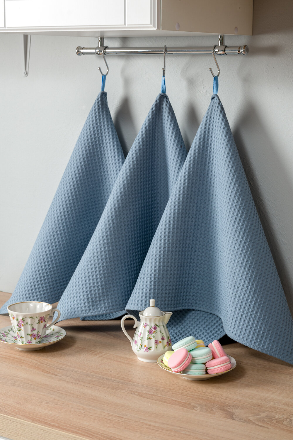 Натали Полотенце 581148 Набор полотенец Элегант в подарочной упаковке серо-голубой