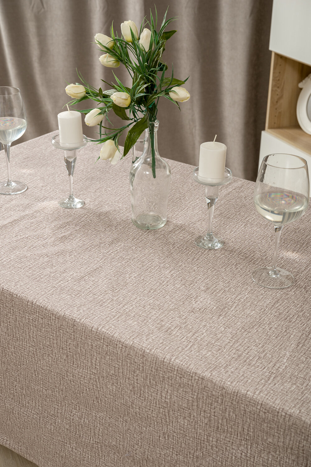 Натали Скатерть 581150 Скатерть Льняное полотно капучино капучино