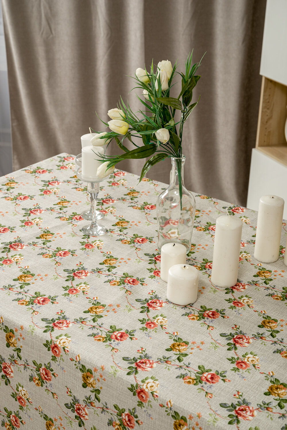 Натали Скатерть 581151 Скатерть Ансамбль серый