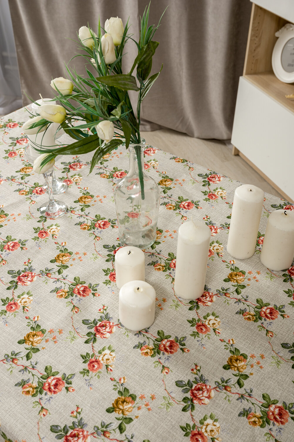 Натали Скатерть 581151 Скатерть Ансамбль серый