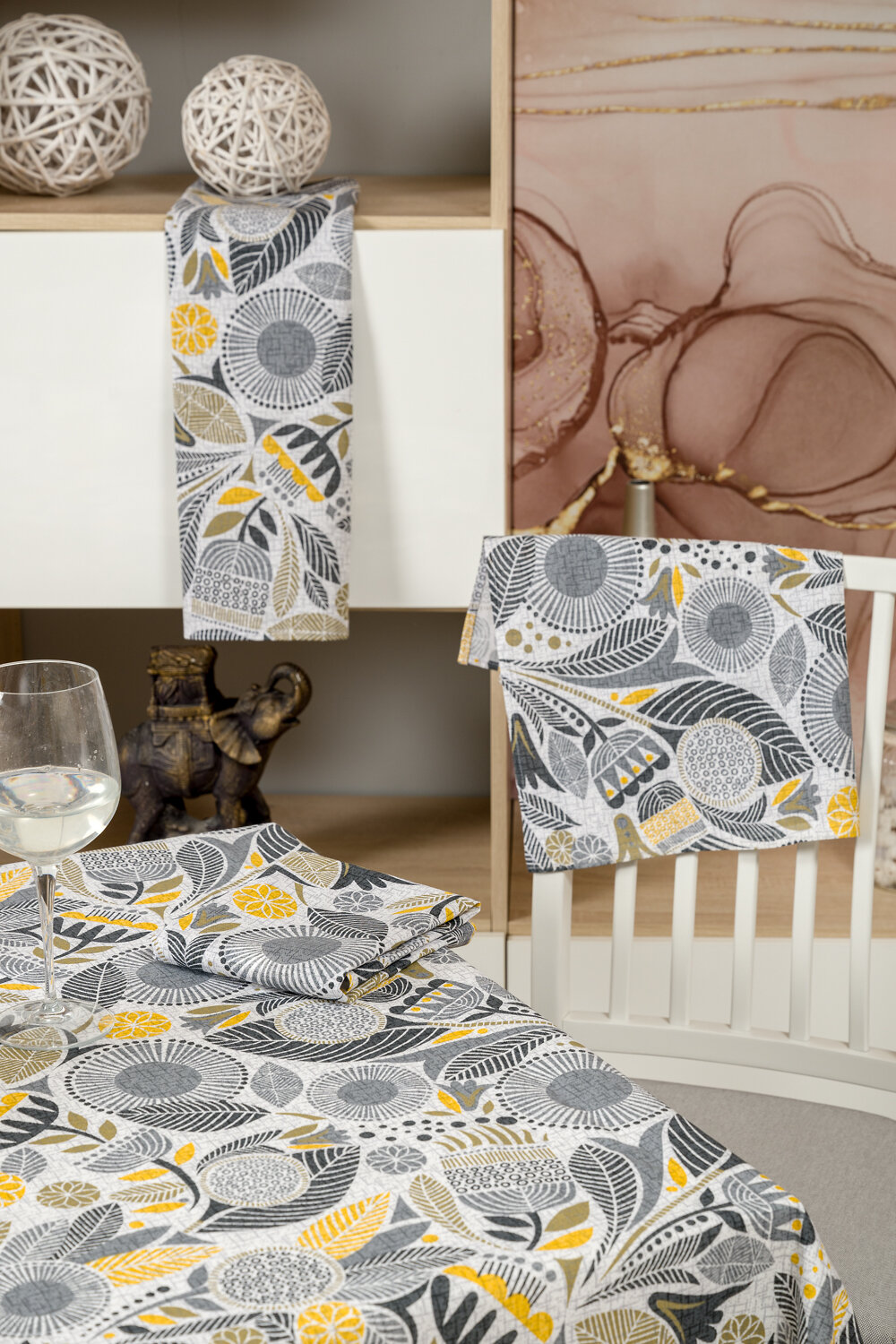 Натали Скатерть 581152 Скатерть Талавера серый