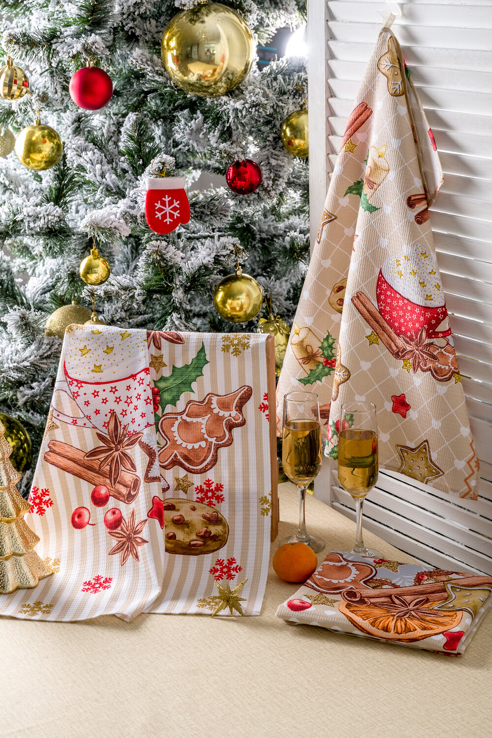 Натали Полотенце 581156 Набор полотенец Уютный вечер бежевый