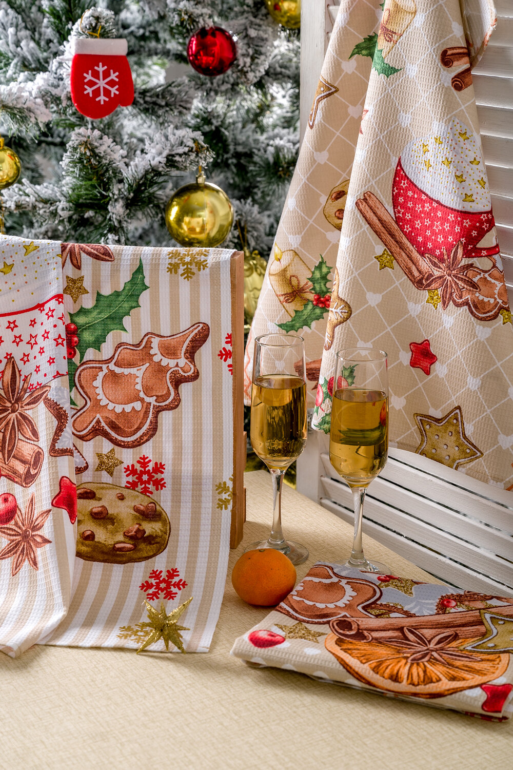 Натали Полотенце 581156 Набор полотенец Уютный вечер бежевый