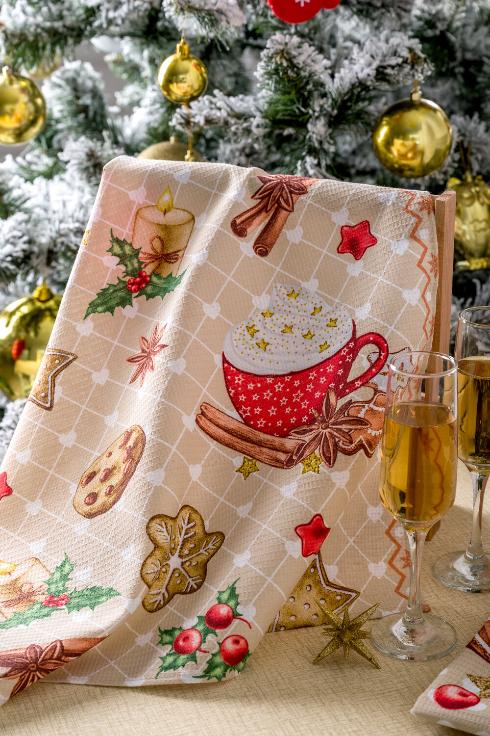 Натали Полотенце 581156 Набор полотенец Уютный вечер бежевый