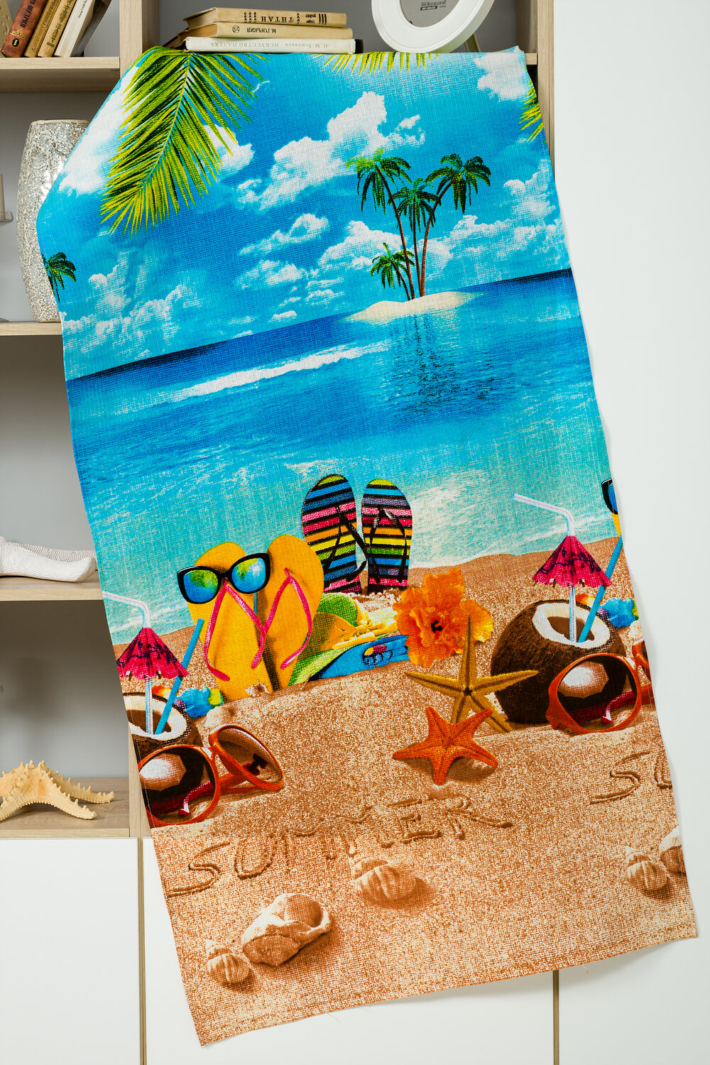 Натали Полотенце 581160 Полотенце пляжное Отпуск бежевый