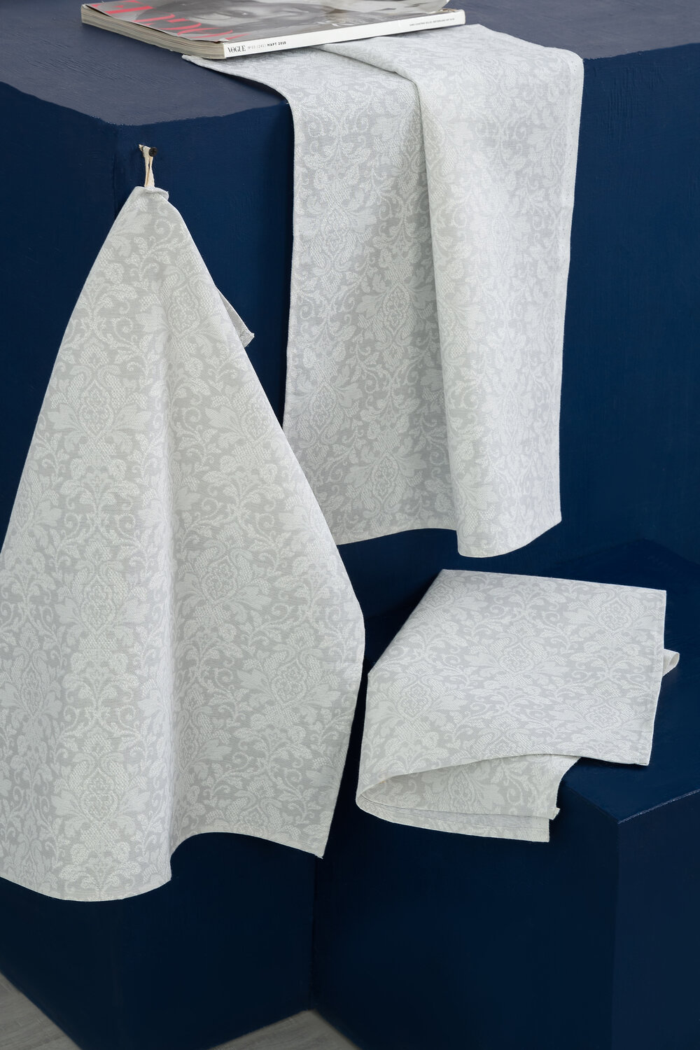 Натали Полотенце 581162 Набор кухонных полотенец Белое кружево белый