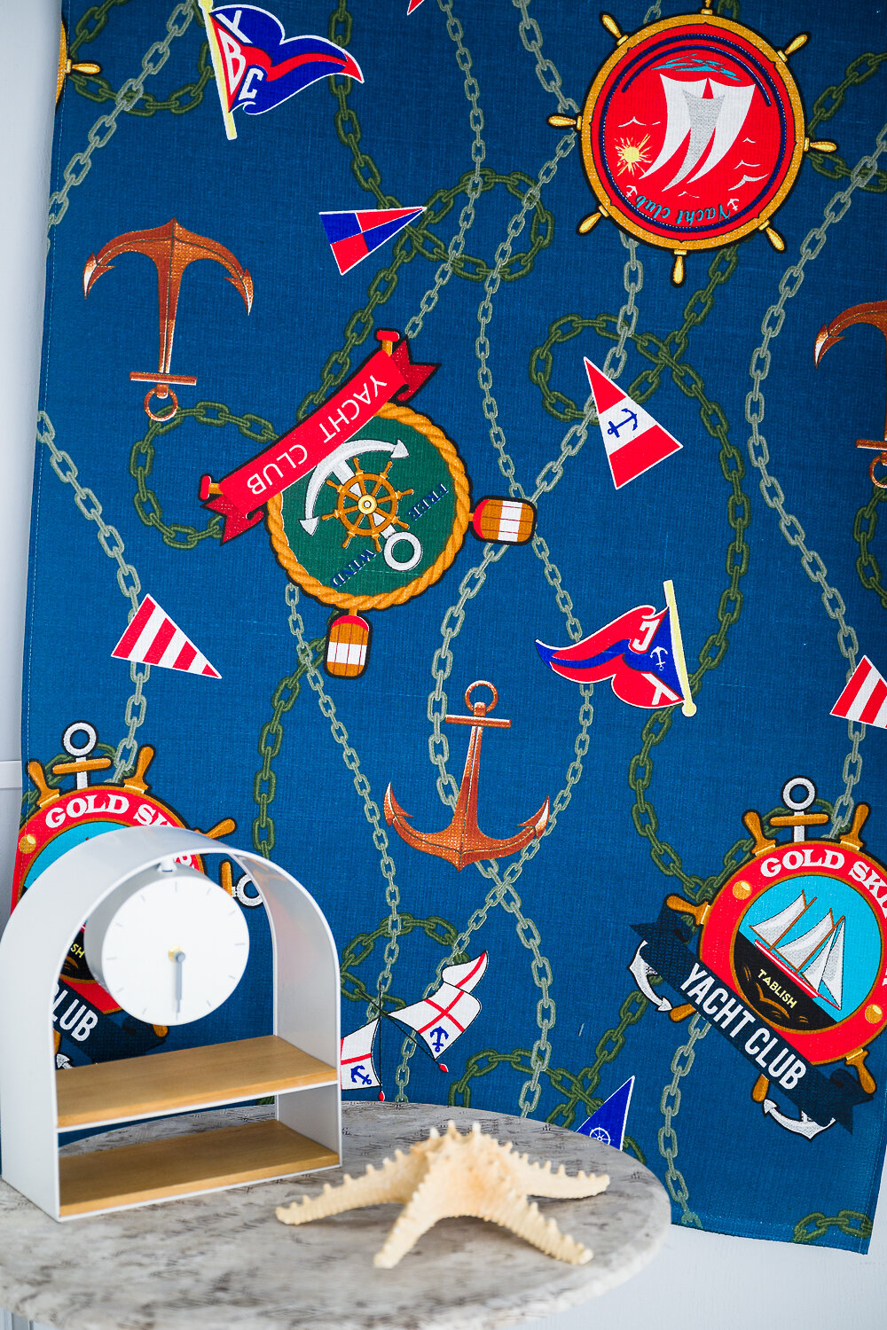 Натали Полотенце 581165 Полотенце пляжное Яхт клуб синий