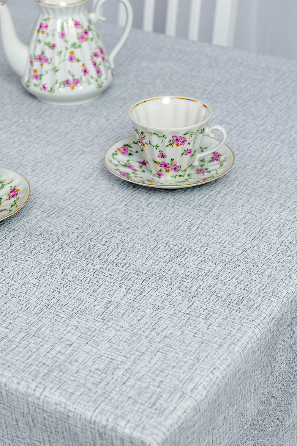 Натали Скатерть 581178 Скатерть Льняное полотно серый