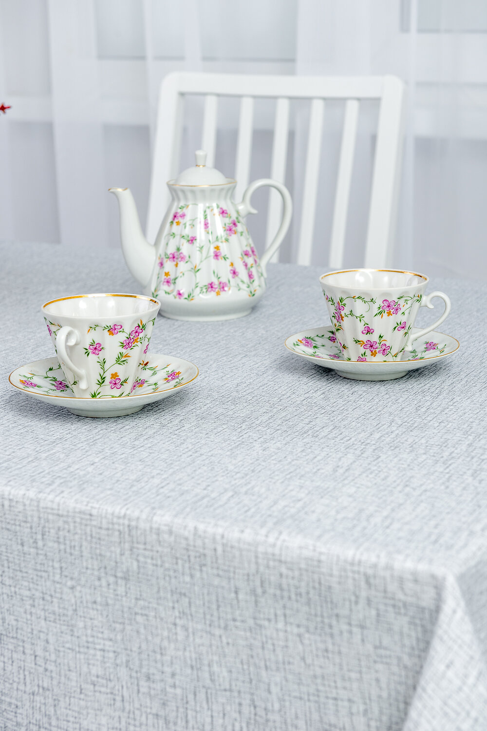 Натали Скатерть 581178 Скатерть Льняное полотно серый