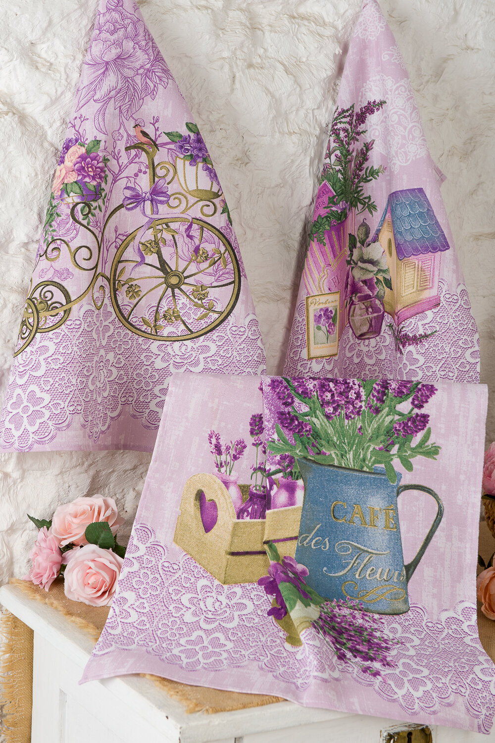 Натали Полотенце 581183 Набор полотенец Лавандовый прованс лавандовый