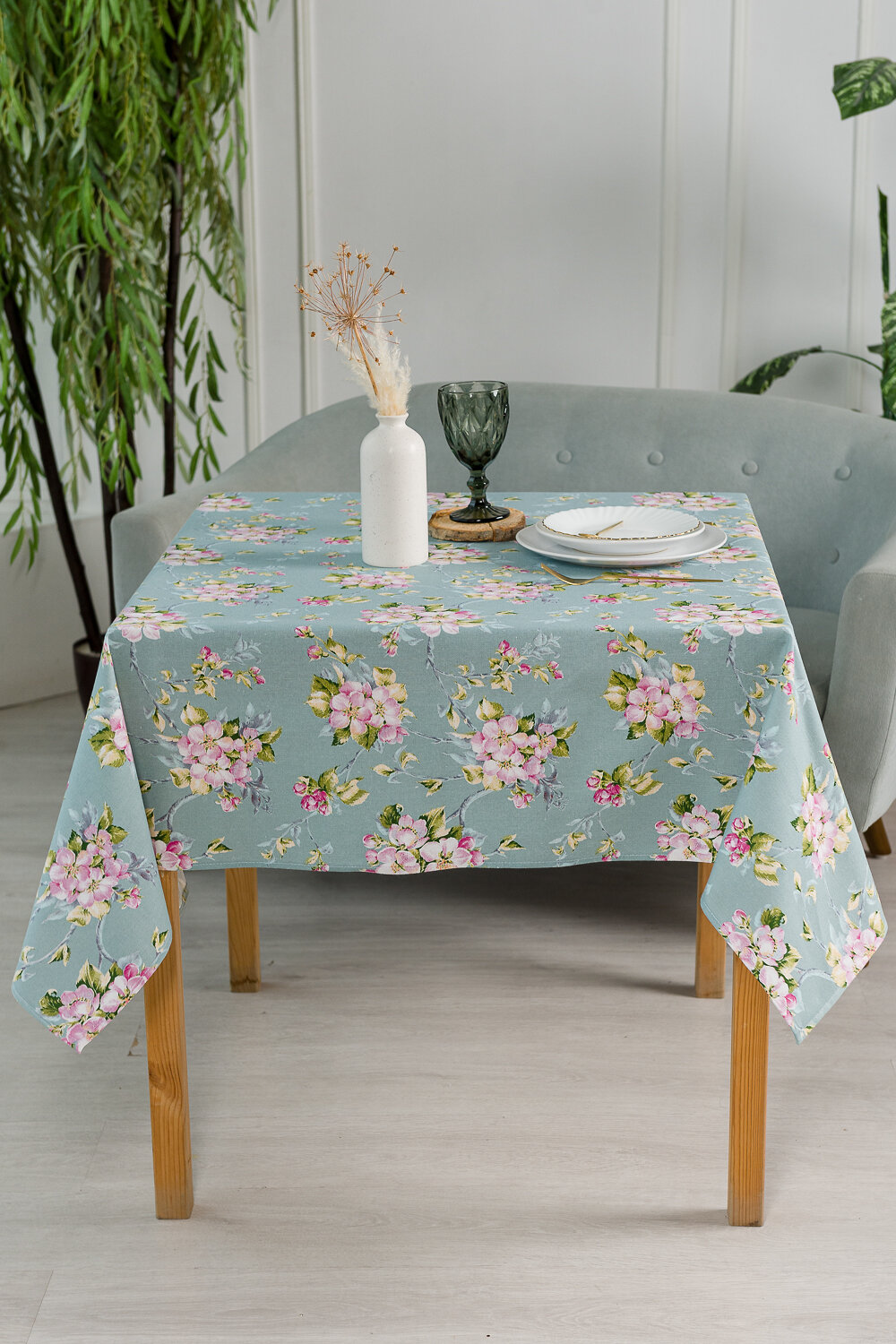 Натали Скатерть 581187 Скатерть Живопись зеленый