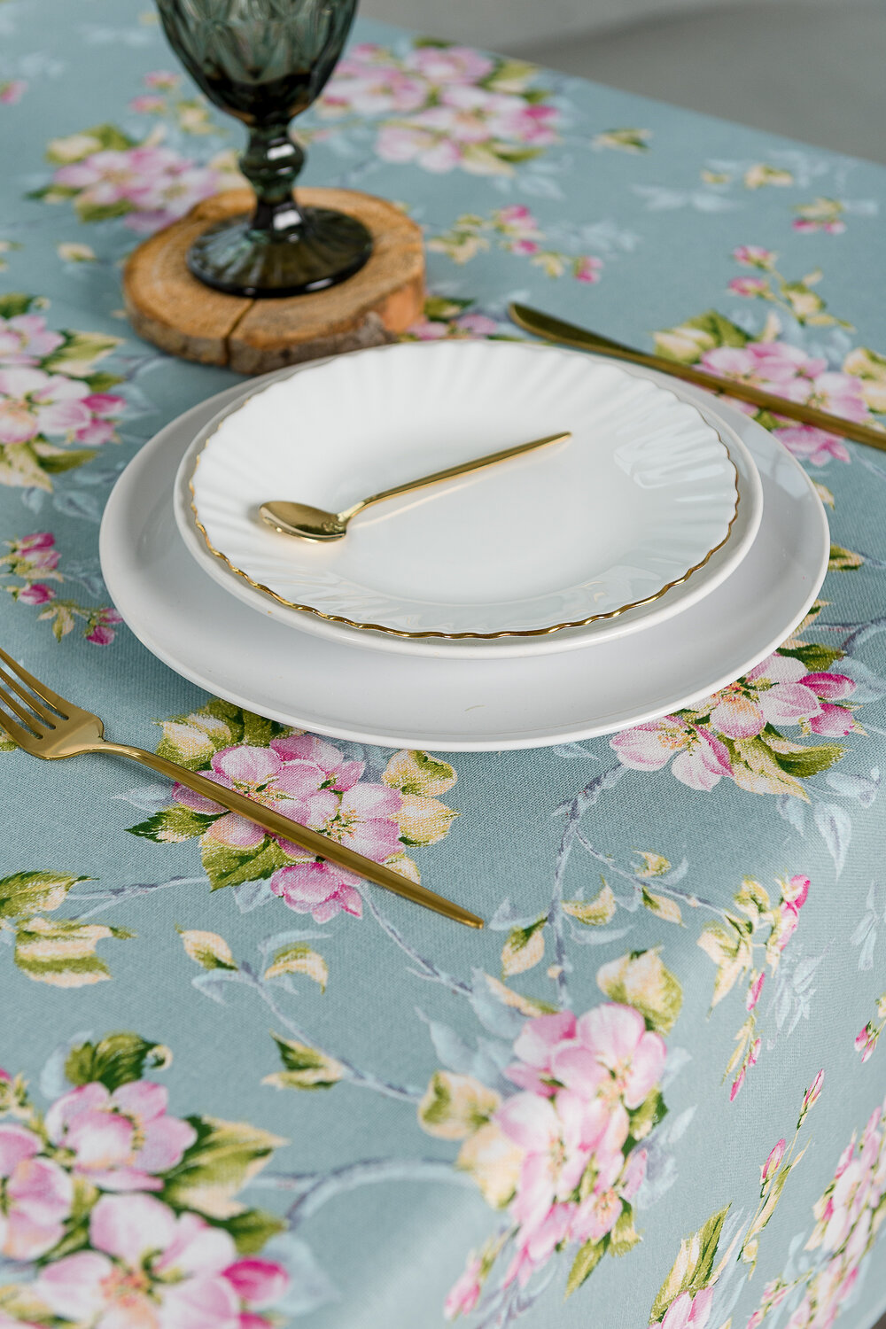 Натали Скатерть 581187 Скатерть Живопись зеленый