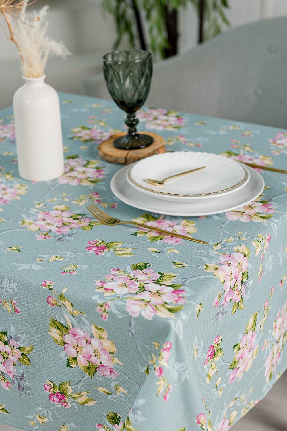 Натали Скатерть 581187 Скатерть Живопись зеленый