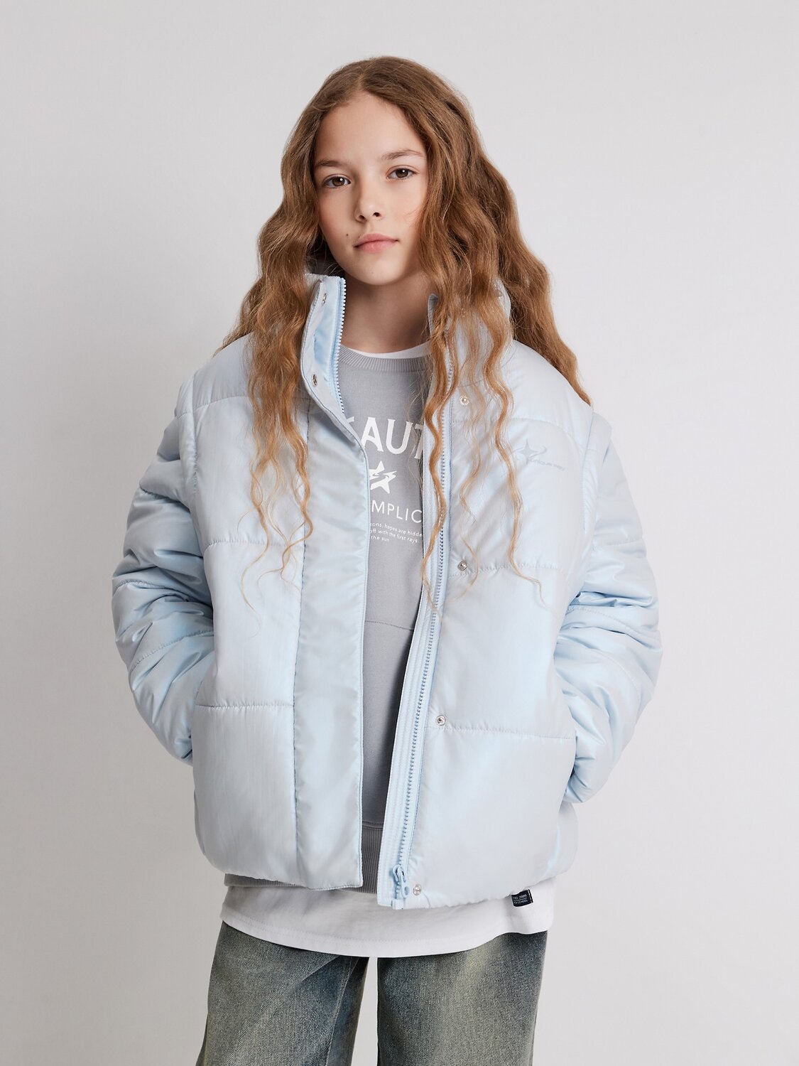 Acoola Куртка 581197 20210130320 серо-голубой