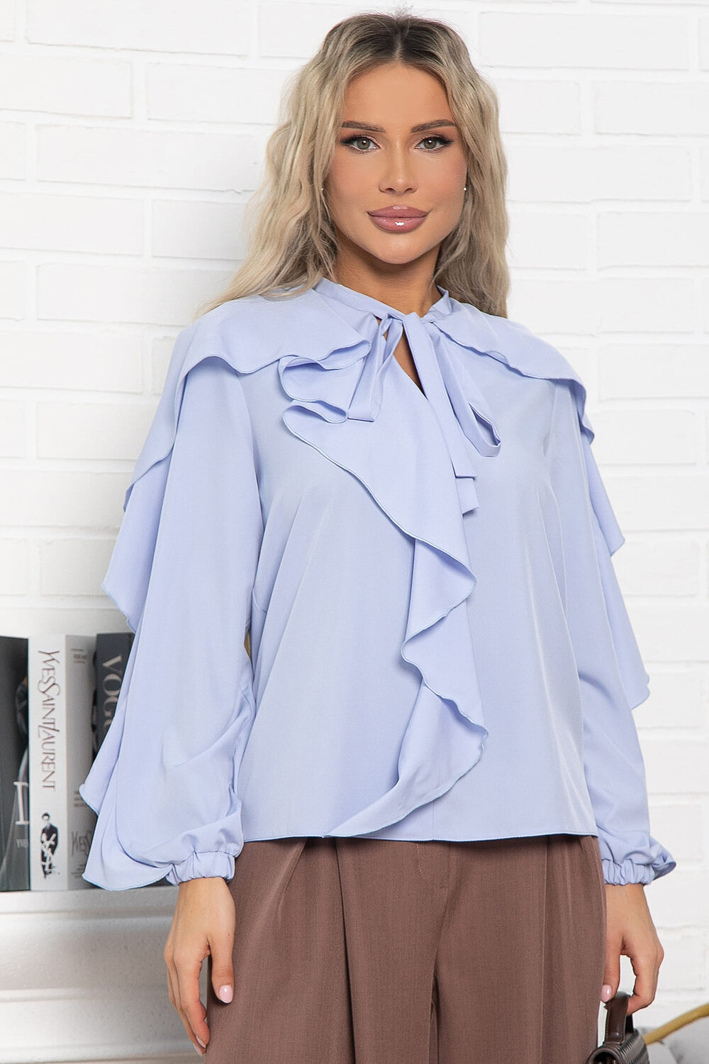 LT Collection Блуза 581264 Б14925-5М голубой