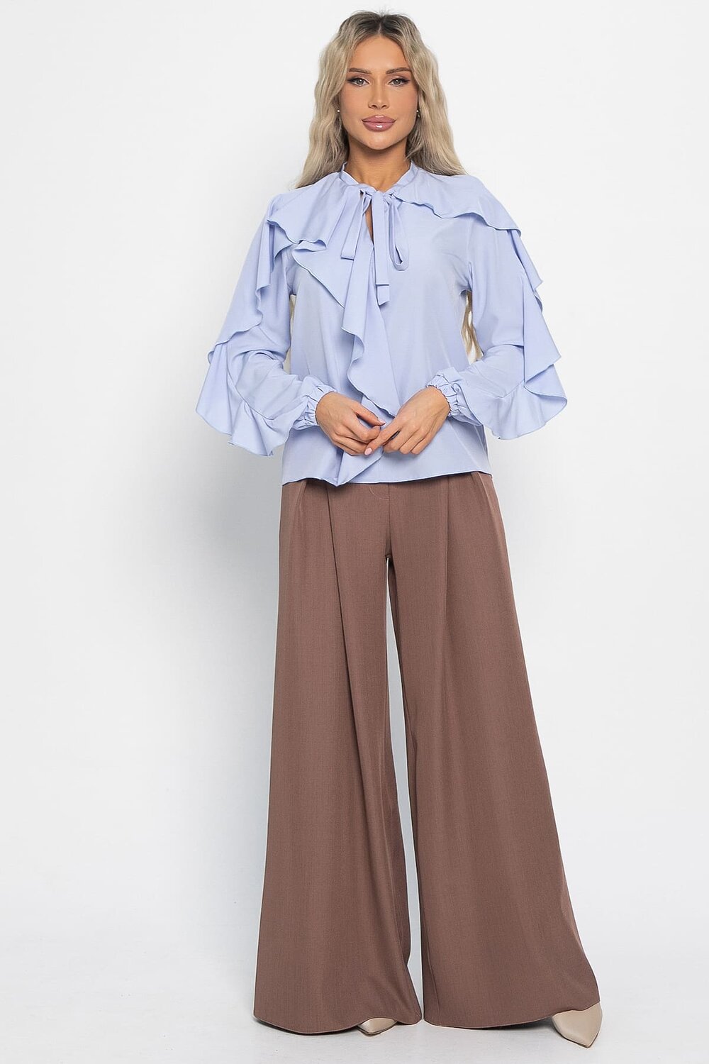 LT Collection Блуза 581264 Б14925-5М голубой