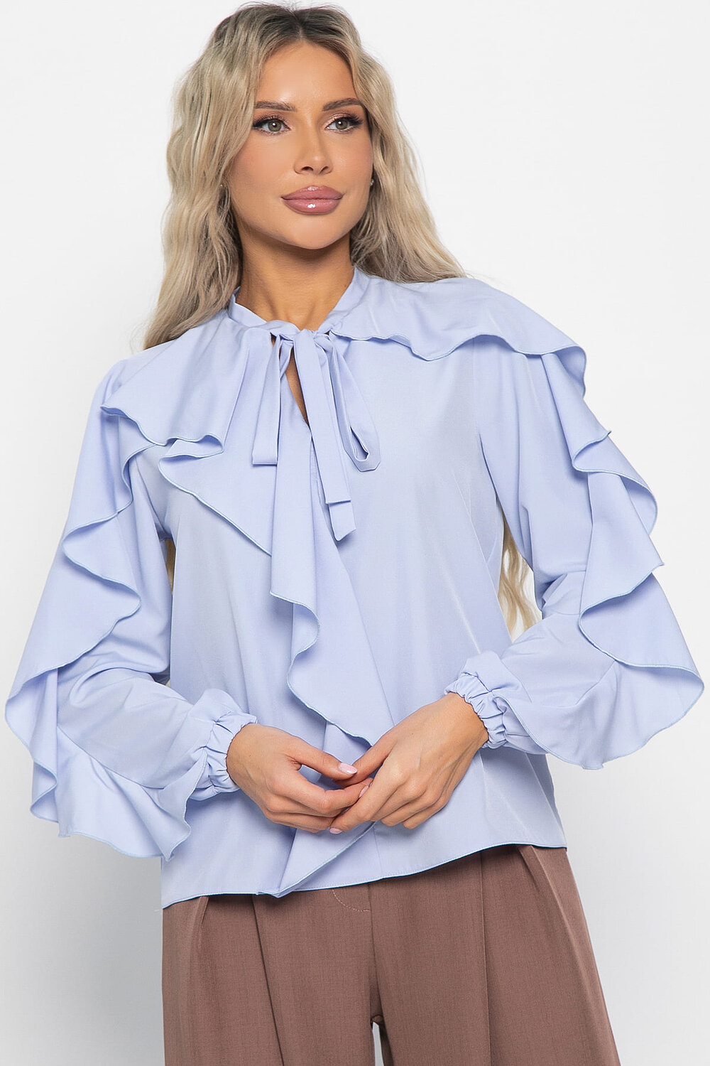 LT Collection Блуза 581264 Б14925-5М голубой