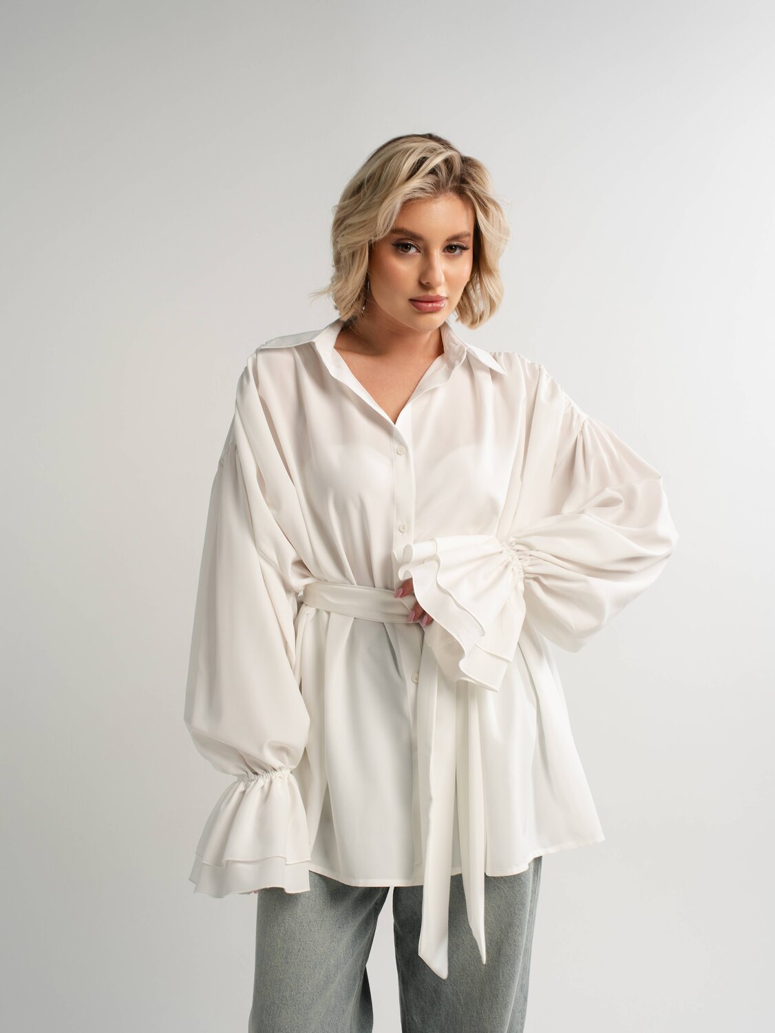 LT Collection Блуза 581267 Б14950-5М молочный