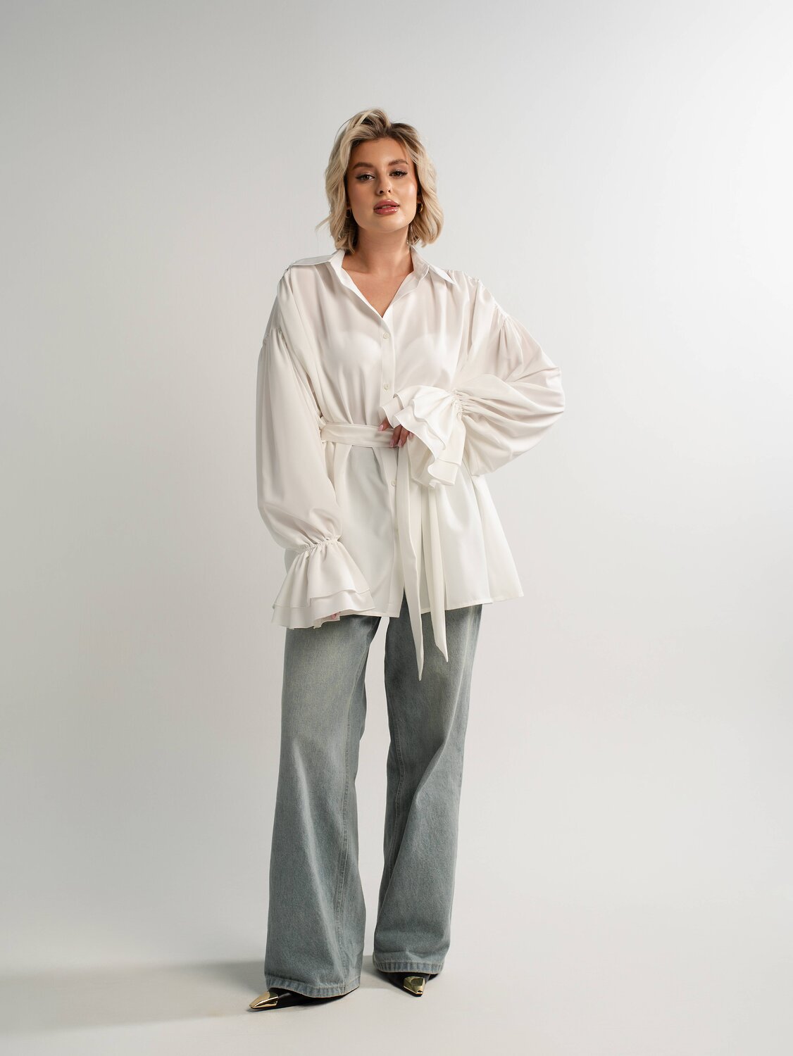 LT Collection Блуза 581267 Б14950-5М молочный