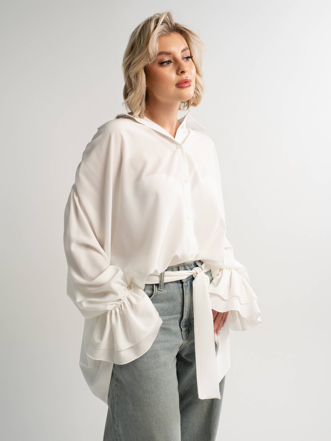 LT Collection Блуза 581267 Б14950-5М молочный