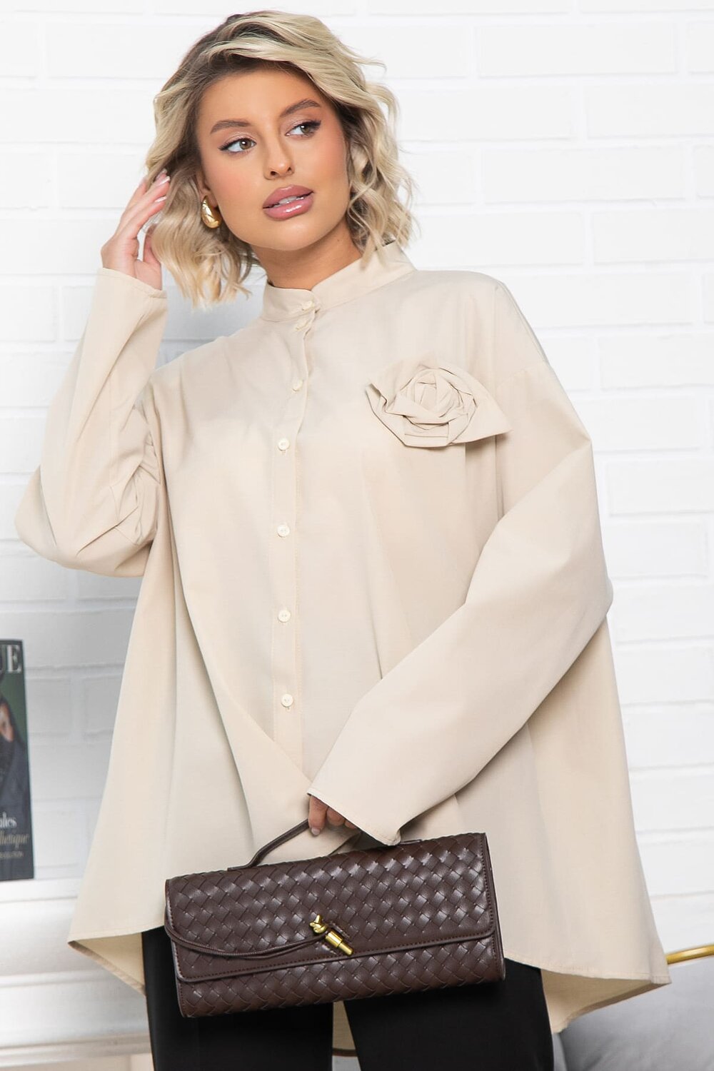 LT Collection Блуза 581268 Б15029-39М бежевый