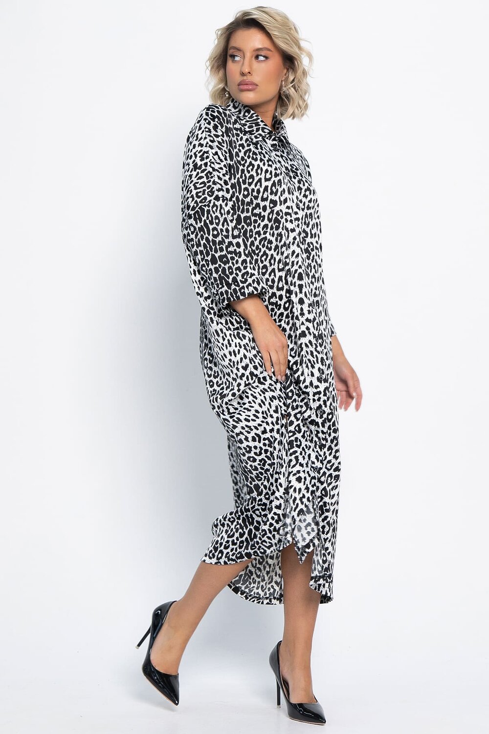 LT Collection Платье 581271 П15091-7М черно-белый