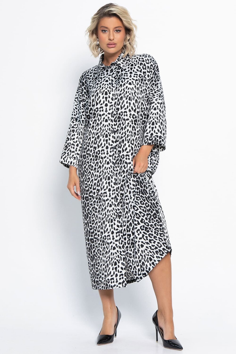 LT Collection Платье 581271 П15091-7М черно-белый