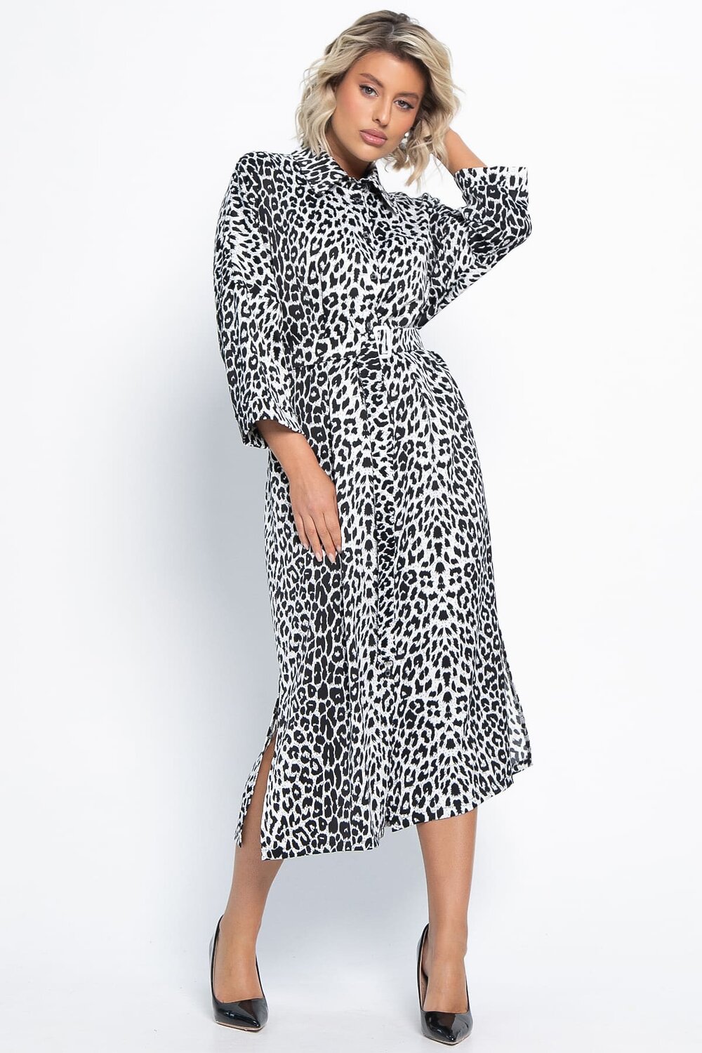 LT Collection Платье 581271 П15091-7М черно-белый