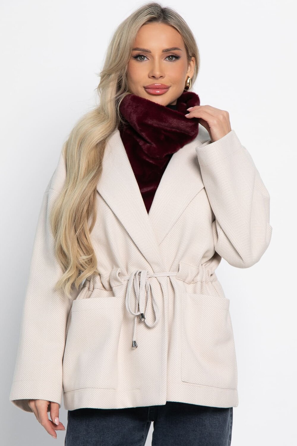 LT Collection Пальто 581273 Б15086-7М бежевый