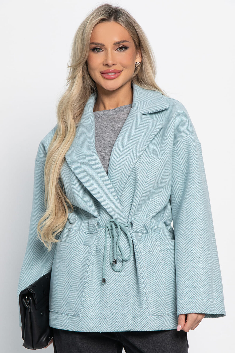 LT Collection Пальто 581274 Б15087-7М голубой